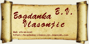 Bogdanka Vlasonjić vizit kartica
